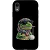 Vintage Retro Knitting Cute Lover Women Custodia per iPhone XR T-Rex Dinosauro Tyrannosaurus Rex Dino Granny Square Crochet