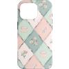 Floral Aesthetic Flower Botanical Gifts Custodia per iPhone 16 Pro Motivo a scacchi pastello Cottagecore Tea Fiori di campo Floreale