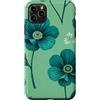 Floral Aesthetic Flower Botanical Gifts Custodia per iPhone 11 Pro Max Motivo floreale verde menta