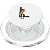 Timowo Studio Giraffa Diploma Lettera L Alfabeto Animale PopSockets PopGrip per MagSafe