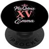 Mis Quince Emma Tees Mis Quince Emma 15 Quinceanera Messicano Compleanno XV Festa PopSockets PopGrip Adesivo
