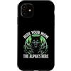 Alpha Wolf Sigma Moon Greek Alpha Wolf S Custodia per iPhone 11 Nascondi tua moglie The Alpha is Here Wolf Maschio Werwolf Meme