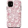 Marvel Custodia per iPhone 11 Marvel Studios Spider-Man: BND Movie 2026 Red Web Pattern