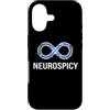 Neurodivergent Pride & Spectrum Aestheti Custodia per iPhone 17 Neurospicy Infinity Loop | Autismo ADHD Umorismo - Glitch Art