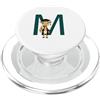 Timowo Studio Giraffa Diploma Lettera M Alfabeto Animale PopSockets PopGrip per MagSafe