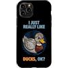 Duck Breeds Waterfowl Animal Cute Ducks Custodia per iPhone 11 Pro Mi piacciono davvero le anatre Ok Animal Silver Appleyard Duck