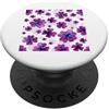 Floral Aesthetic Flower Botanical Gifts Fiori Viola Lavanda Fiori Floreali Lilla PopSockets PopGrip Adesivo