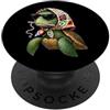 Vintage Retro Knitting Cute Lover Women Sea Turtle Ocean Granny Square Crochet Yarn Crochet Lover PopSockets PopGrip Adesivo