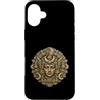 Wholesome Sketch Co Custodia per iPhone 16 Plus Maya Moon Goddess Stone Mask Antico Tempio Relic Art