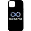 Neurodivergent Pride & Spectrum Aestheti Custodia per iPhone 14 Plus Neurospicy Infinity Loop | Autismo ADHD Umorismo - Glitch Art