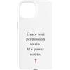 Gospel of Salvation Christian Faith Evan Custodia per iPhone 15 Grace Isn't Permission to Sin It's Grace Not To - Evangelism