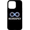 Neurodivergent Pride & Spectrum Aestheti Custodia per iPhone 15 Pro Max Neurospicy Infinity Loop | Autismo ADHD Umorismo - Glitch Art