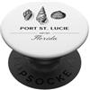 Clean Surf Beach Style Designs for Home Port St. Lucie Beach Shell Casa vacanze PopSockets PopGrip Adesivo