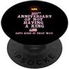America USA annual no kings celebration 250° ANNIVERSARIO DI NON AVERE UN RE PopSockets PopGrip Adesivo
