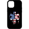 Paint Dripping Patriotic 4th of July US Custodia per iPhone 12/12 Pro Paramedico EMT Primo soccorritore SME Bandiera Americana USA Drip
