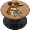 generic Design western con gatto cowboy, colore: arancione PopSockets PopGrip Adesivo