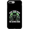 Alpha Wolf Sigma Moon Greek Alpha Wolf S Custodia per iPhone 7 Plus/8 Plus Nascondi tua moglie The Alpha is Here Wolf Maschio Werwolf Meme