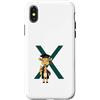 Timowo Studio Custodia per iPhone X/XS Giraffa Diploma Lettera X Alfabeto Animale