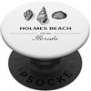 Clean Surf Beach Style Designs for Home Holmes Beach Shell Casa vacanze PopSockets PopGrip Adesivo
