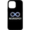 Neurodivergent Pride & Spectrum Aestheti Custodia per iPhone 13 Pro Max Neurospicy Infinity Loop | Autismo ADHD Umorismo - Glitch Art