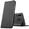 Verco Huawei P30 Lite Cover, Custodia a Libro Pelle PU per Huawei P30 Lite Case Booklet Protettiva [magnetica integrata], Nero