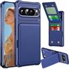 Fofvccv Custodia Portafoglio per Google Pixel 10 Pro XL con Porta Carte,Pelle PU Wallet Case Flip Libro con Supporto Chiusura Magnetica Blocco RFID per Uomo Donna per Pixel 10 Pro XL - ZM Blue
