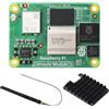 Waveshare CM5 Pi Compute Module 5，Comes with an Official Raspberry Pi CM5116000 (with Wireless, 16GB RAM, 0GB (Lite) eMMC Flash), an Antenna Kit and a HEATSINK