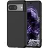 NEW'C Cover per Google Pixel 8 in custodia silicone ultra sottile nero [Ultra Leggera]