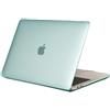 TECOOL Cover per MacBook Pro 13 Pollici 2016-2022 (M2 M1 A2338/A2289/A2251/A2159/A1989/A1706/A1708), Custodia Rigida Protettiva Sottile in Plastica Superficie Liscia, Cristallo Verde Menta