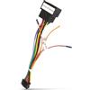 Hodozzy Cavo 16 Pin Adattatore ISO Cavo Connettore 16 Poli Standard ISO Adattatore per Android Autoradio Universale, con Linee di Controllo del Volante e Linea di Controllo Inverso, Adattatore Cavo 16 Poli