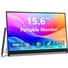 Magedok Monitor Portatile Touchscreen da 15,6 Pollici FHD 1080P IPS, Monitor Esterno con Penna MPP Inclusa, 100% sRGB, 400 Nits, Supporto Integrato, USB-C/HDMI/Mini DP per Laptop, PC, Mac, Surface, Console