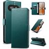 Yunubeyii Cover Libro per Nothing Phone 4a,Verde | Blocco RFID,Luxury PU Pelle,Portafoglio,Card Holder,Magnetic Phone Custodia,Kickstand,Protettiva,Antiurto
