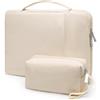 HYZUO 13 Pollici Custodia Borsa Laptop per MacBook Air 13 M5 M4 M3 M2 M1 2026-2018, 13 MacBook Neo 2026, MacBook Pro 13 2026-2016, 13-12,9 iPad Pro/Air, 13-12 Surface Laptop/Pro, Sabbia