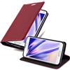 Cadorabo Custodia Libro per Samsung Galaxy S5 Mini / S5 Mini DUOS in Rosso Mela - con Vani di Carte, Funzione Stand e Chiusura Magnetica - Portafoglio Cover Case Wallet Book Etui Protezione