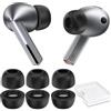 AhaStyle Cuscinetti auricolari in memory foam per Samsung Galaxy Buds4 Pro (2026) e Galaxy Buds3 Pro (2024), 3 paia di gommini grandi, con cancellazione del rumore, con scatola portatile