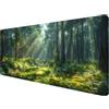 ADCCAT Tappetino per Mouse XXL 800 x 300 x 3mm, Tappetino Mouse Foresta, Grande Tappetino Mouse Gaming con Base in Gomma Antiscivolo, Lavabile Tappetino per Mouse da Gioco con Albero, Tappetino Mouse XL, C-8