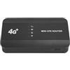 Asixxsix Mini Router CPE, Router Gigabit Ethernet 4G LTE WiFi 6 300Mbps Ad Alta Velocità con Porta RJ45 e Slot per Scheda Sim Tipo C Ricarica Router da Viaggio Portatile Supporto 10 Utenti