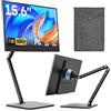 Dopesplay Monitor portatile da 15,6 pollici, 1080P FHD IPS Monitor portatile con altoparlante e supporto, schermo USB-C/mini HDMI per laptop/PC/Mac/PS3/4/5/Xbox