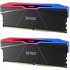 Lexar, Memoria interna DDR5 RGB, Kit 32GB (2x16GB) 6000MHz CL28, 288 pin UDIMM per Desktop