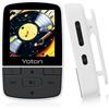 Yoton Lettore Musicale con Bluetooth 5.2, Mini MP3 Sportivo Portatile con Clip, Suono HiFi Senza Perdita, Radio FM, Cronometro, con Auricolari, Scheda SD non inclusa, Bianco