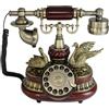 Tikwisdom Gorgeous Vintage Telefono Scelta telefono antico stile europeo legno massello e versus resina telefono fisso