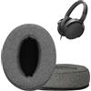 kwmobile 2x Cuscinetto Compatibile con Sennheiser HD400S / HD450SE / HD458BT - Cuscinetti Sostitutivi Cuffie Headphones Over Ear in Rete Mesh - grigio