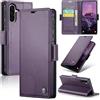 Teeirllim Cover per Samsung Galaxy A56 5G, Blocco RFID Custodia Portafoglio Premium PU Pelle,con Funzione Supporto Magnetica Carta Fessura Case Flip Libro per Samsung Galaxy A56, Viola