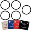 COFFISANO 5 Guarnizioni di Ricambio O-Ring per Manutenzione Macchina da Caffè a Cialde ESE 44mm compatibili con Didiesse Frog, Faber, La Piccola, Grimac, Spinel, Union Group (Set 5 pz.)
