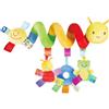Noaxylic Spirale Passeggino Neonato, Educativo Giocattolo Spirale di Peluche per Neonato, Giochi Passeggino Neonati, Giocattolo Sensoriale per la Culla, Sonaglio da Appendere, Regalo per 0 3 6 Mesi