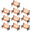 CulinaBlend 10Pcs Modello Treno HO per TT Scala 1:87 Sedia Modello Se per TTee Street Park Layout Artigianato per Layout Tavolo Sabbia Modello Fare Scena Decorazione Paesaggio Esterno per Tempo Libero