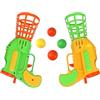 Generico Racchette Palla al Cesto Clicca e Prendi Click And Catch Ball Game Racchetta Lancia Palle Lancia Palline Gioco Palla al Cesto Acchiappa la Palla Set 2 Pistole 4 Palline Basket Gun