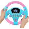 Hiemible Volante Finto Per Bambini Auto, Volante Giocattolo Da Auto, Simulatore Di Guida Bambini, Controller Guida Portatile Simulato, Divertente Interattivo Giocattolo Educativo Per Ragazzi E Ragazze