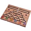 LOGOPLAY Blockade Per 2-6 Giocatori, Gioco di Dadi, Gioco di Strategia, Gioco di Società, Gioco da Tavolo in Legno Con Tabellone Pieghevole (Bianco)