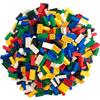 Q-Bricks Valigetta Maxi Basic Mix da 750 mattoncini nei sei colori: rosso,blu,giallo,verde, bianco e nero e nei cinque formati base 2X4, 1X4, 2X2, 1X2 e 1X1.
